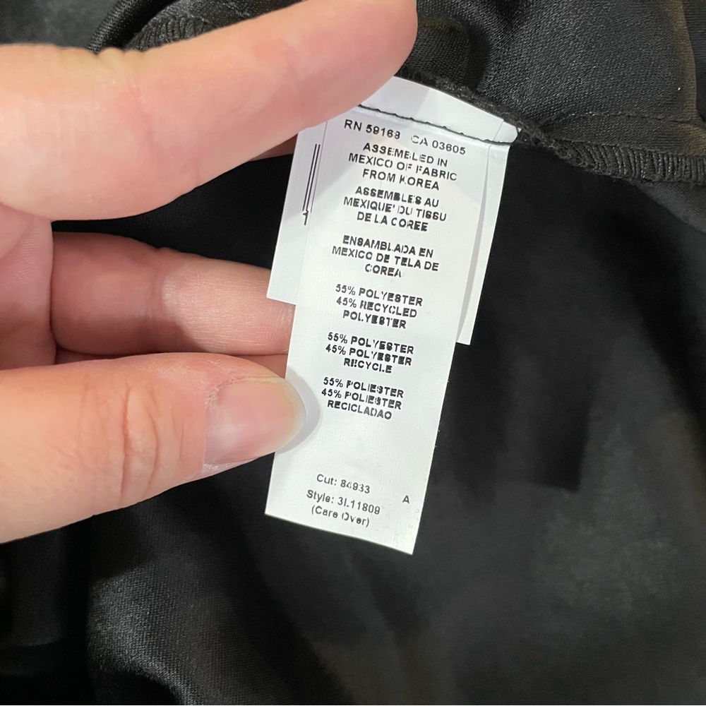 Karen Kane Drape Front Satin Top in Black Size L (NWT) - Picture 7 of 8